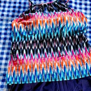 2 piece tank/shorts bathing suit